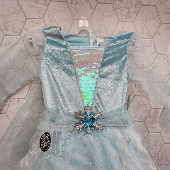 Nwt Halloween Girls Light-up Icy Snow Princess Fantasy Costumes, Sz M 7/8 - Picture 7 of 13